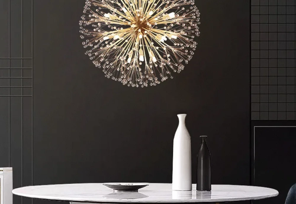 white globe chandelier